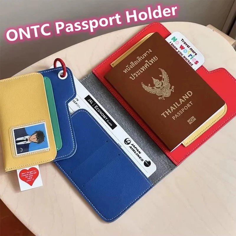 1 قطعة النساء الرجال الموضة رقيقة جدا جواز السفر حامي حامل البطاقة حافظة للبطاقات PU حامل جواز السفر محفظة بطاقة الهوية الائتمانية #2