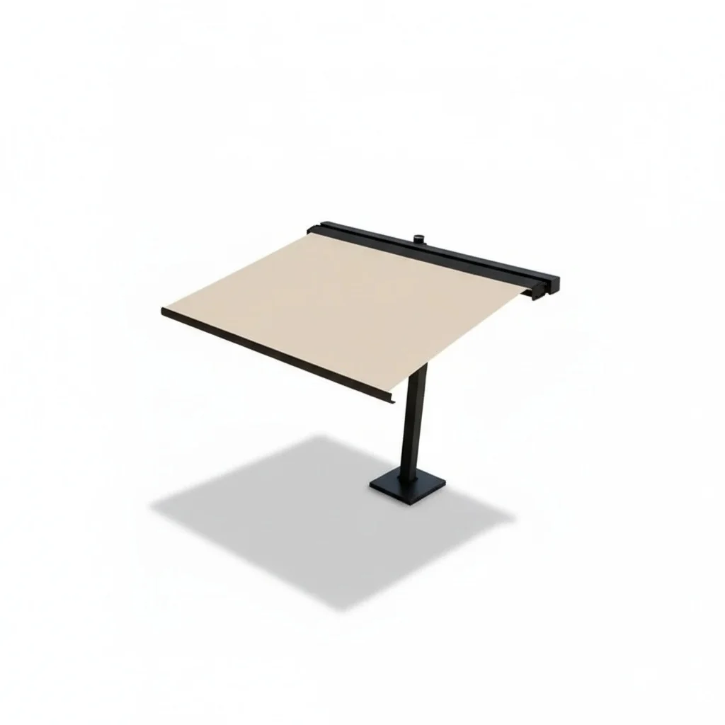 

Выдвижной навес для террасы, моторизованный, из углеродистой стали с порошковым покрытием, водонепроницаемый, из полиэстера, отдельно стоящий павильон для патио