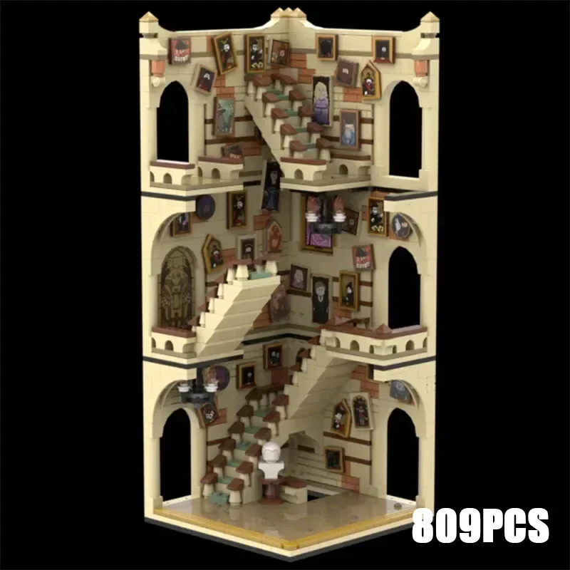 Office Dorm Modular Castle - House Kitchen Library Model Building Blocks MOC Room of Requirement Architecture Collection Toys