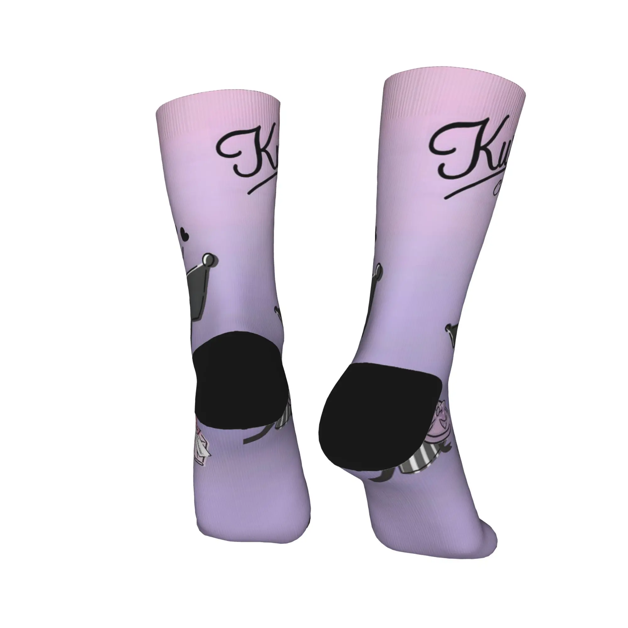 Calzini Sanrios Kuromis viola ama le calze antiscivolo da uomo Calzini da esterno di qualità Calzini invernali dal design Harajuku
