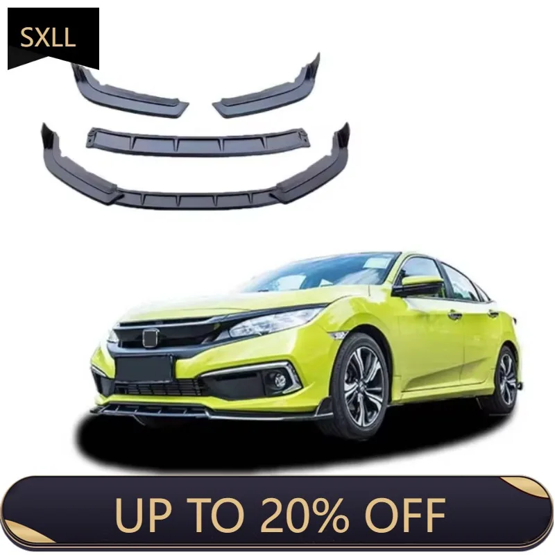 

SXLL For 2019-2020 Front Bumper Lip Separator Diffuser ABS Body Kit Protector Spoiler Cover Trim