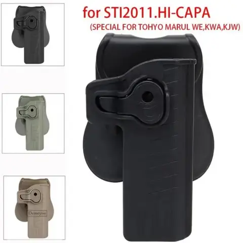 Right-Handed Tactical Gun Holster for STI 2011 Hi-Capa Series   Colt 1911 Airsoft Hunting Pistol Case