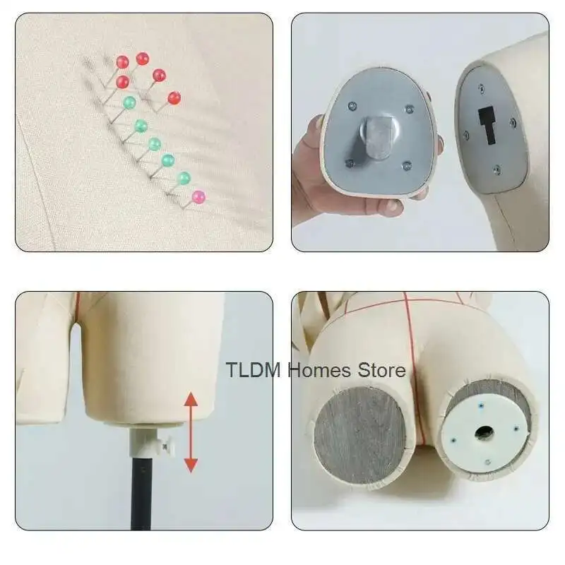 

Female Half Body Model Tailor Professional Mannequins Modern Sewing Mannequin Hanging Buckle Shoulder for Clothing Design Model