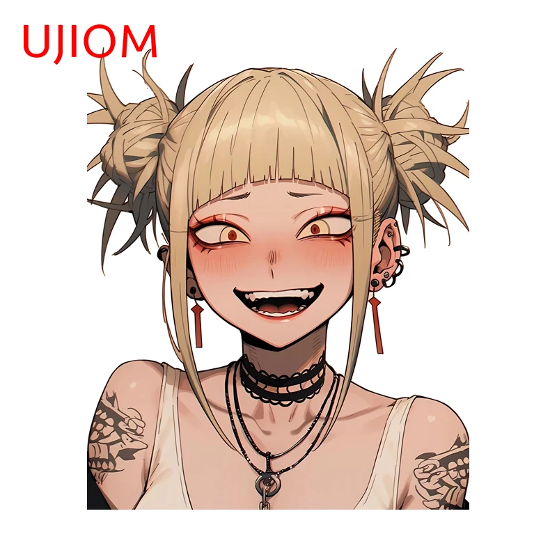 UJIOM hermosa Himiko Toga pegatina de pared pelo amarillo moda personalidad exquisita alta calidad calcomanía papel tapiz decoración del hogar