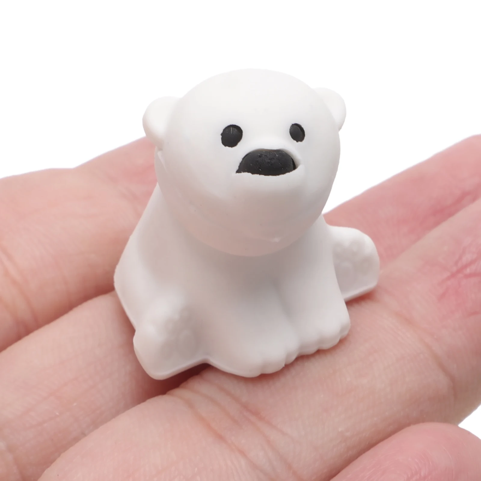 

20pcs Polar Bear Eraser Mini Kawaii Classroom Prizes Kids Gifts Adorable Pencil Animal Rubber School Supplies Safe Children