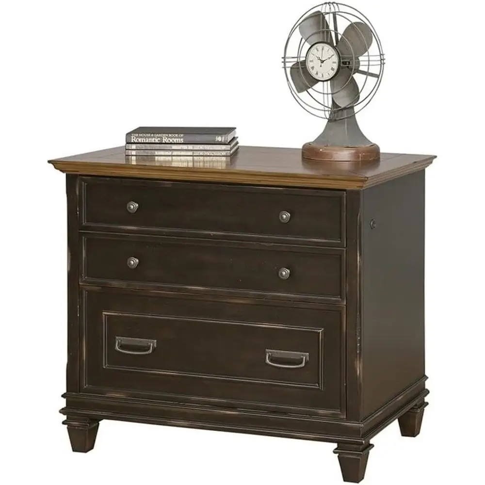 

Сборный боковой картотечный шкаф коричневого цвета