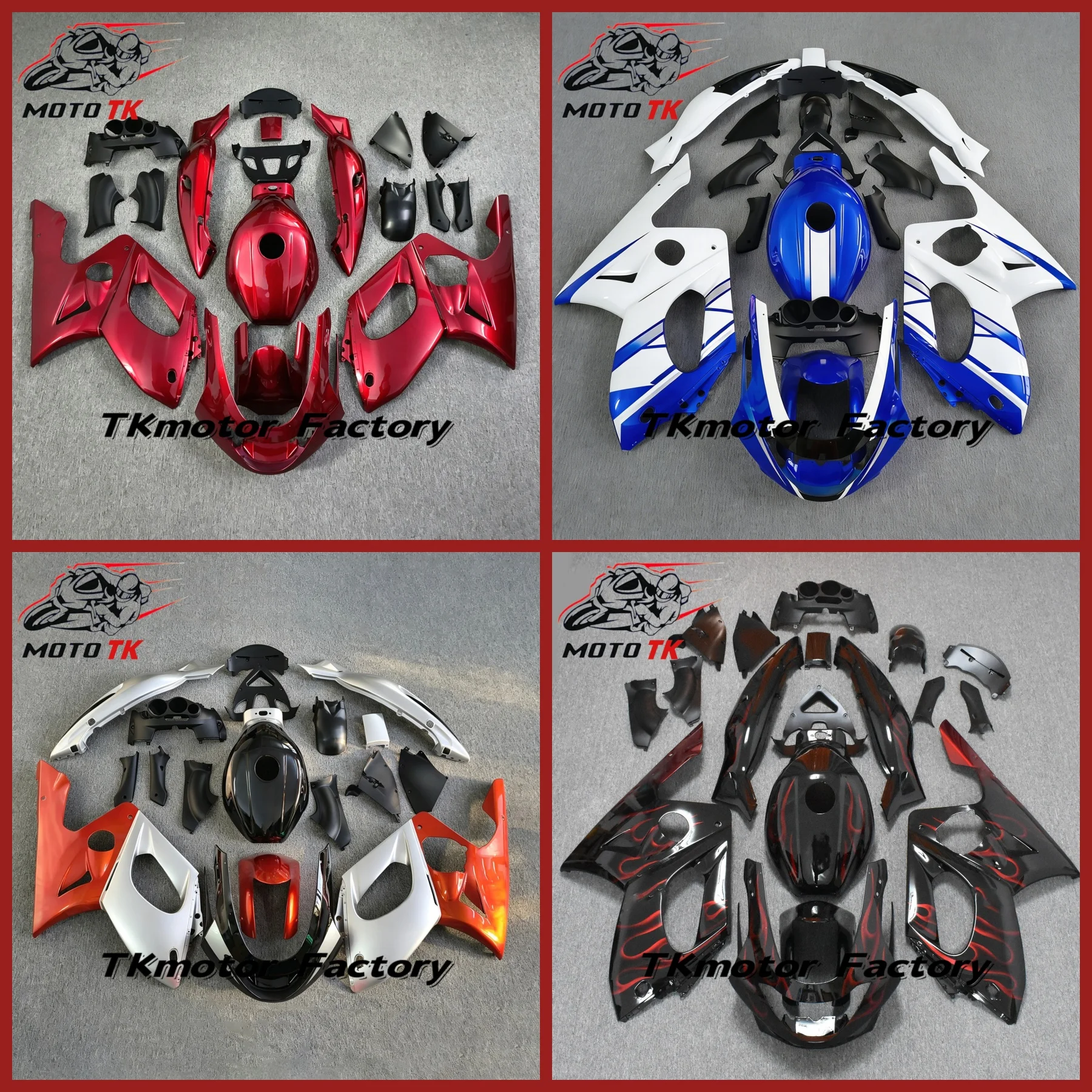 New For Yamaha YZF600R YZF 600R For Thundercat 1997 1998 1999 2000 - 2007 Fairing kit Bodywork Rear Tail Front Upper Nose Fender