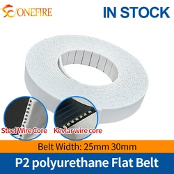5Meters P2 Flat Belt Width 25mm/30mm Thickness 2mm P2 Belt Polyurethane with Steel core for Fitness Equipment