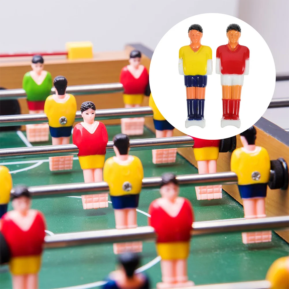 8개입 풋볼 테이블 플라스틱 축구 인형 교체용 축구 조각상 표준 막대기 기계 액세서리