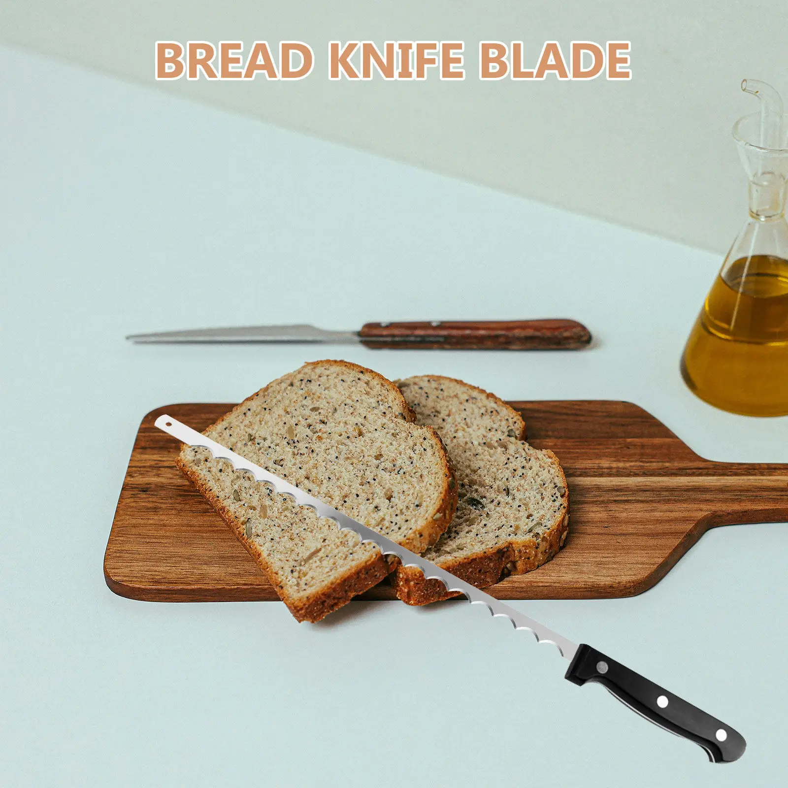 4Pcs Blade Metal Bread Maker Supplies Bread Cutter 260mm Nonstick Breadmaker Replacement Blades Cake Cutting Tools