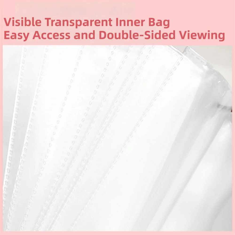 

Password Lock Cash Budget Planner Pockets Transparent Compartment Large Capacity Money Saving Binder Portable Multi Pockets