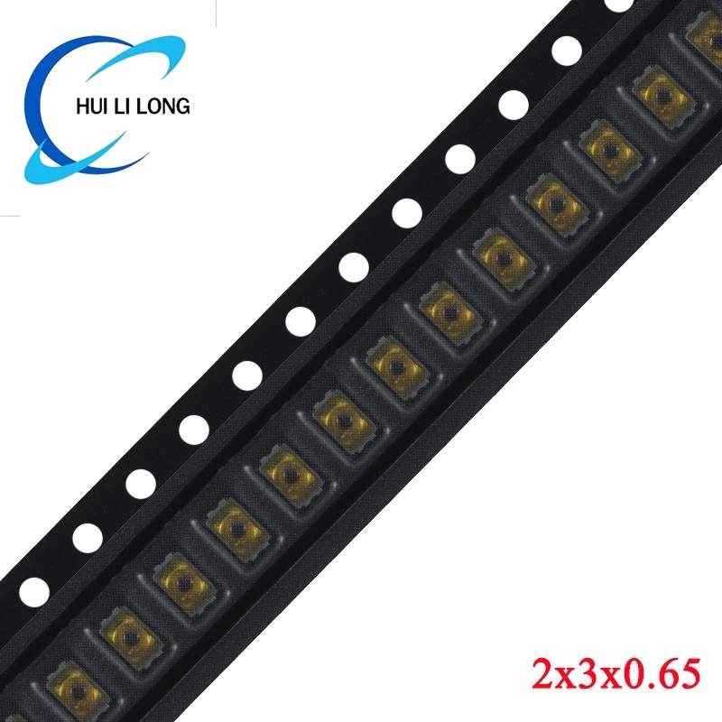 NEW 50PCS 2*3*0.65 2x3x0.65 Mini Membrane Keyboard Tact Push Touch Button Micro Switch Thin Film Key Board For Mobile Camera