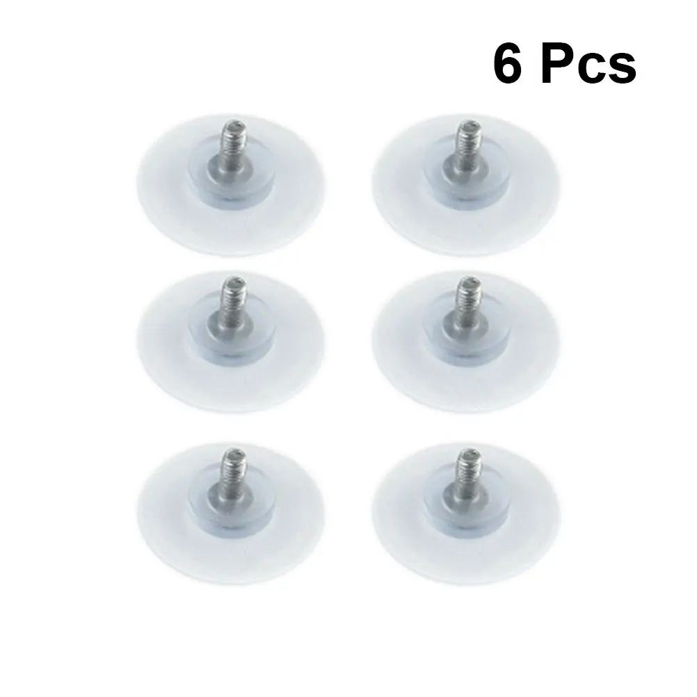 

6pcs Furniture Suction Cups PVC Hanger AntiCollision Strong Rubber Base Glass Top Protector Office Desks Adjustable MultiPurpose