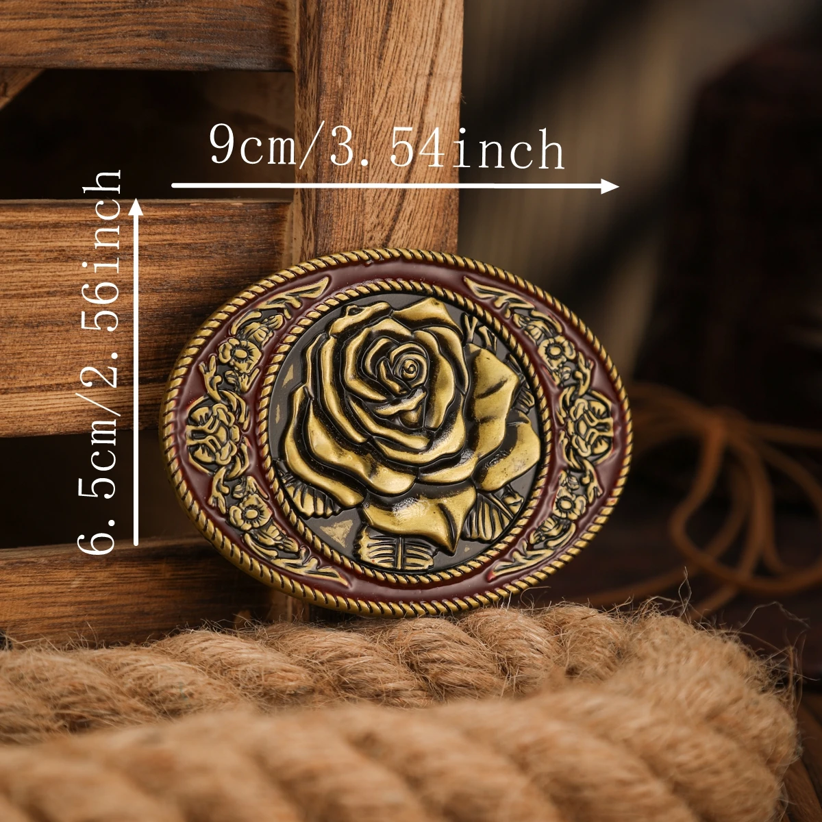 A Western-style metal belt buckle, a unique and retro belt buckle