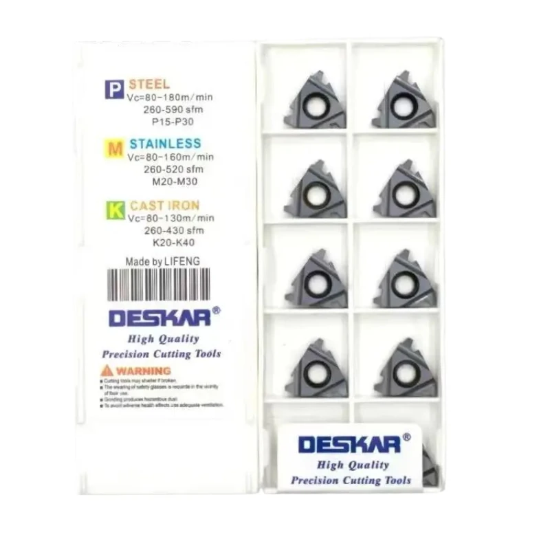 

Deskar 16er 16ir 8acme 10acme Lda Thread Cutting Tool Blade Lathe Tool Thread Series Universal Material For Stainless Steel