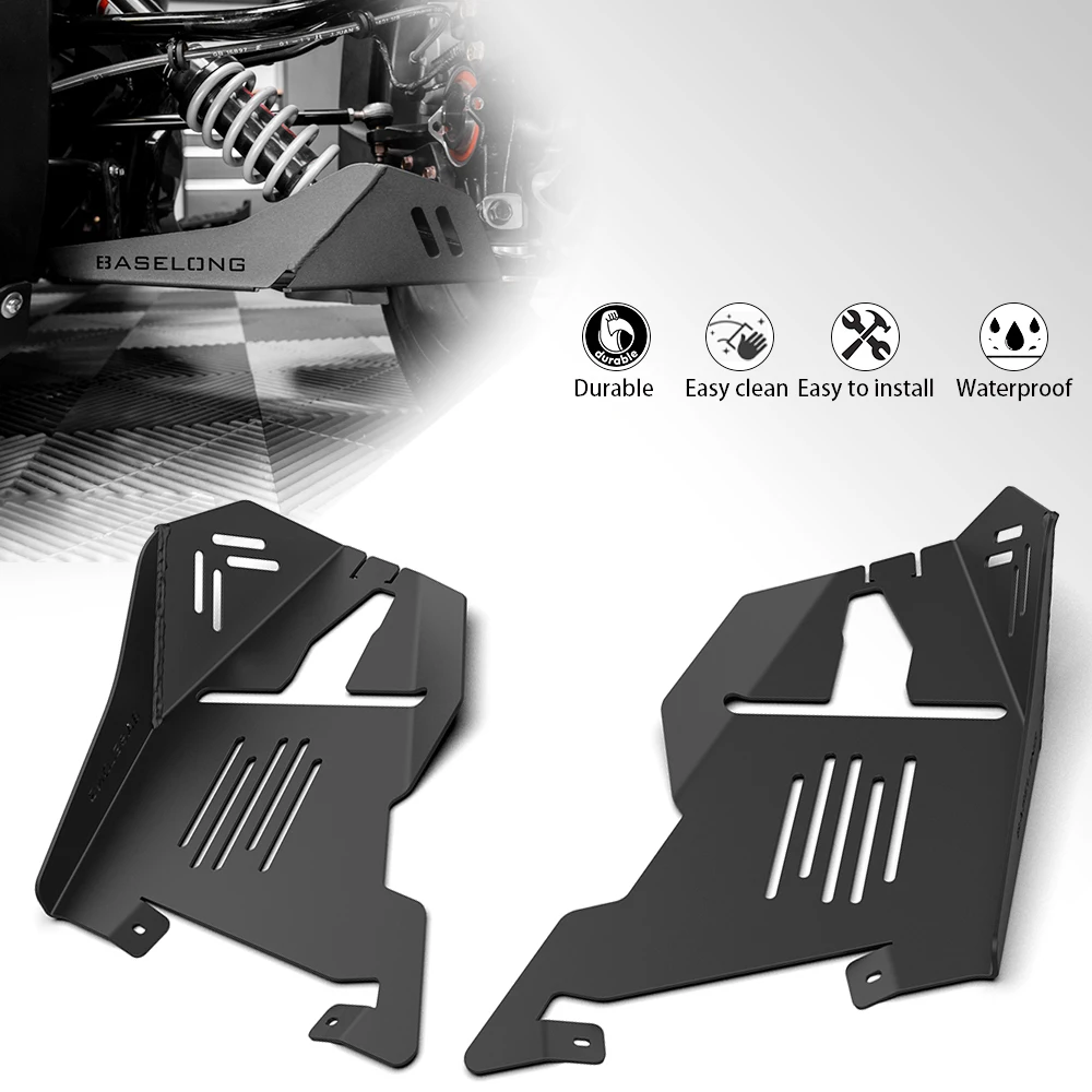 

Aluminum Front Splash Guard Protectors A-Arm Protectors for Can-Am Ryker 600 900 Sport & Ryker Rally Edition 2018-2025 2024 2023