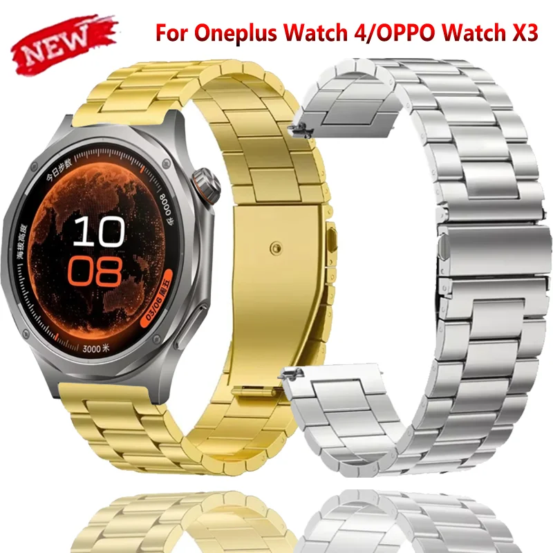 22mm 18mm 20mm Metallarmband für Oneplus Watch 4/Lite Bequemes, austauschbares Armband für OPPO Watch X3/S/X3-X2 Mini/4 Pro Correa