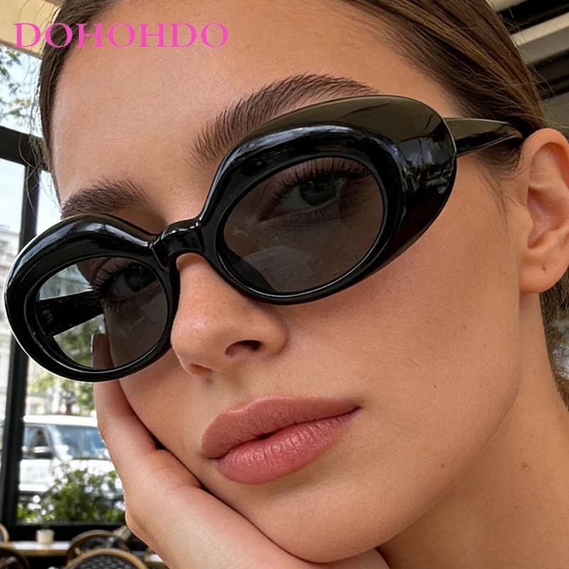 

Trendy Punk Oversized Oval Women Sunglasses Brand Designer Men Shades Outdoor Sports Travel Driving Shades UV400 Lentes Mujer
