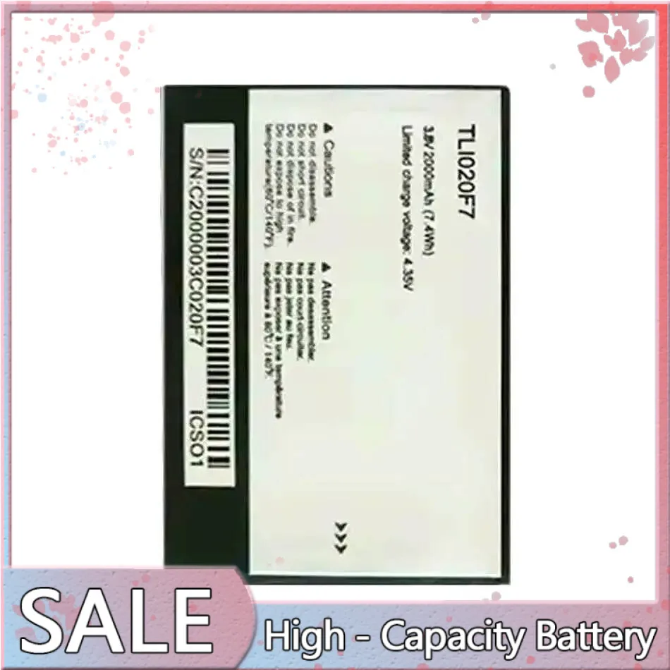 

Mobile Phone Battery TLI020F7 2000mAh For Alcatel Pixi 4 5045D Pop 2 5042D C7 7040 7040D 7041 7041D J720 J720T J726T J726T-so2