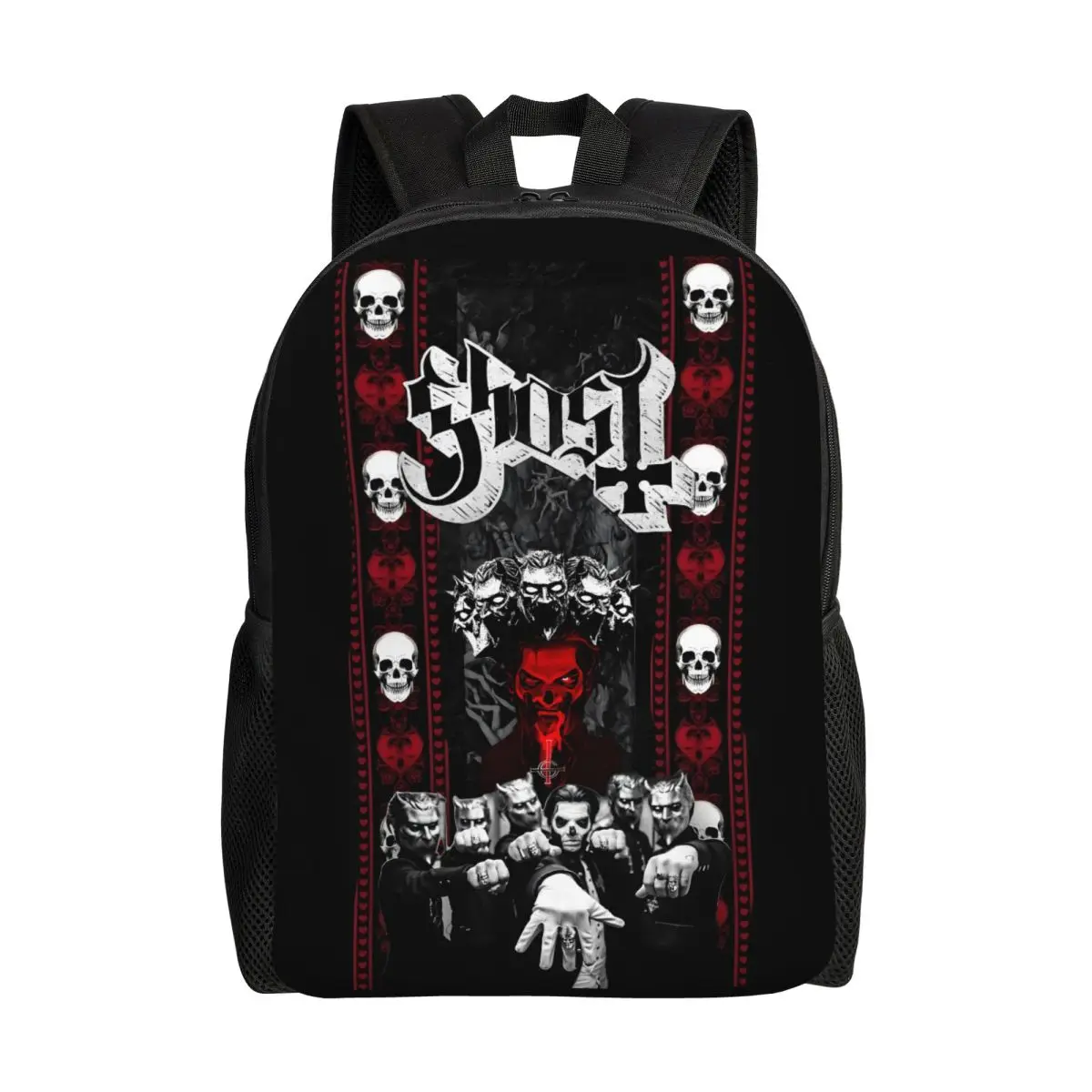 

Custom G-Ghosts Rock Punk Brand Backpacks for Girls Boys Classic School College Travel Bag Men Women Bookbag Fits 15 Inch Laptop
