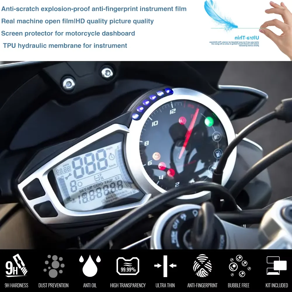 Motorcycles Accessories Cluster Scratch Protection Film Dashboard Screen Protector  for Triumph Speed Triple 675