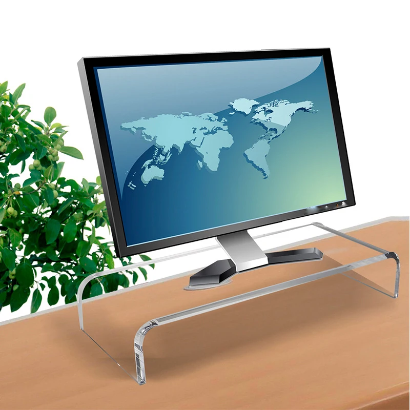 Imagem -03 - Acrílico Universal Computador Monitor Riser Suporte para Escritório em Casa de Negócios Mesa Gamers Multi Plataforma Mídia Alta Qualidade