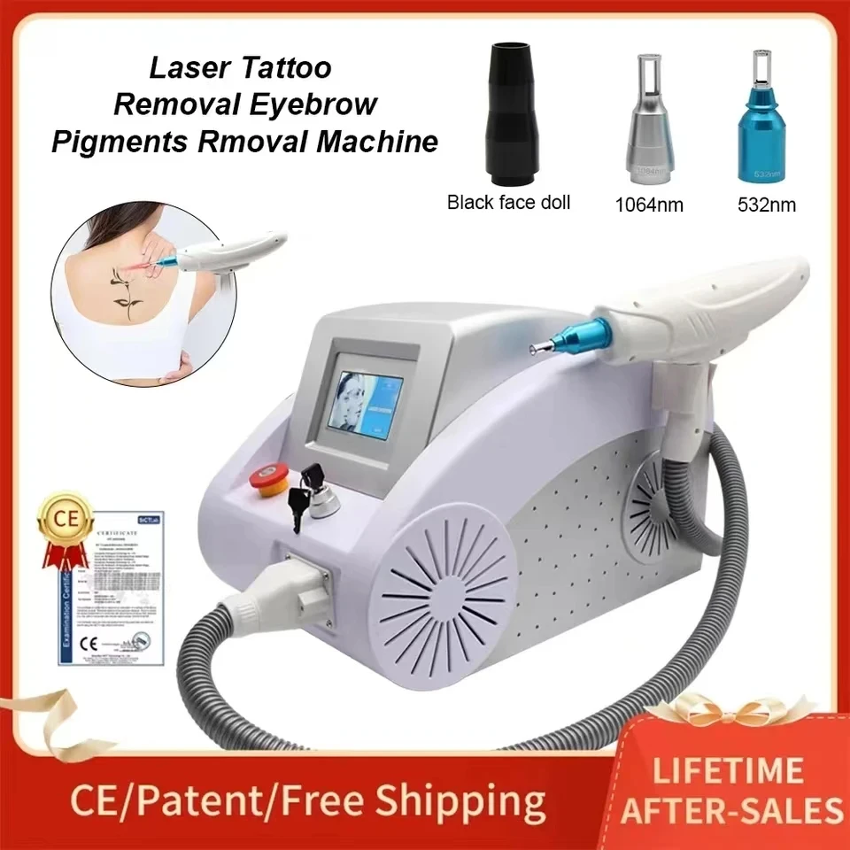 

Laser Tattoo Removal Machine, CE Portable Equipment q Switch nd yag, 1064nm, 532Nm, 1320nm, Skin Lightening, Pigment Removal, Ta