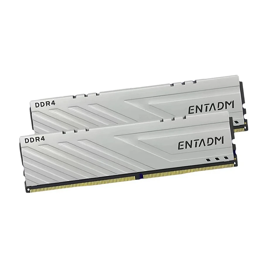 

ENTADM DDR4 2×8GB Desktop memory bar 2400MHz white Built-in RAM