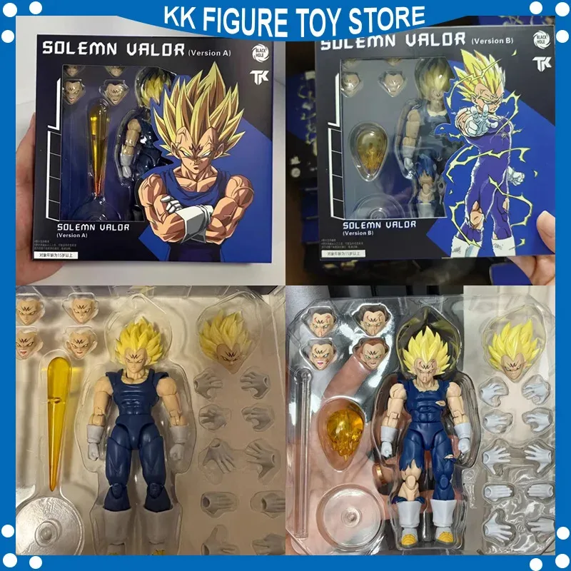 

Anime Dragon Ball SHF Super Saiyan SSJ Majin Vegeta Battle-Damaged Full-Power Version Figure Model Toy