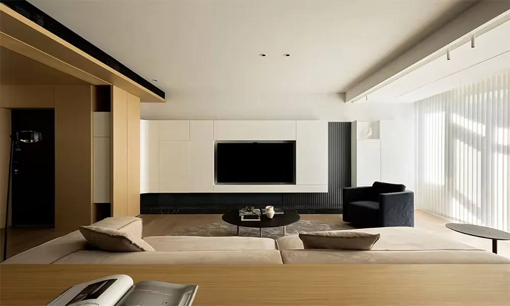 산하이 하우스 인테리어 디자인 미니멀리스트 스타일 제품 3D 맥스 렌더링 평면도 건축 도면 제도 레이아웃