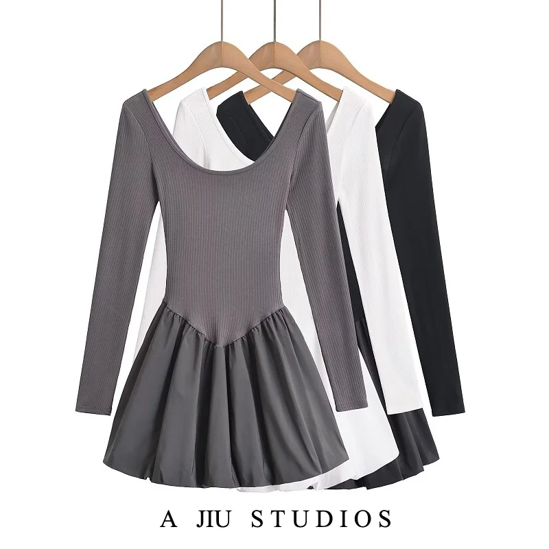 

Ele Long Sve U-Ne A-Line Dr, женская балетная утягивающая юбка Pure Desire, сексуальная цельная юбка с запахом, весна 2025 г.