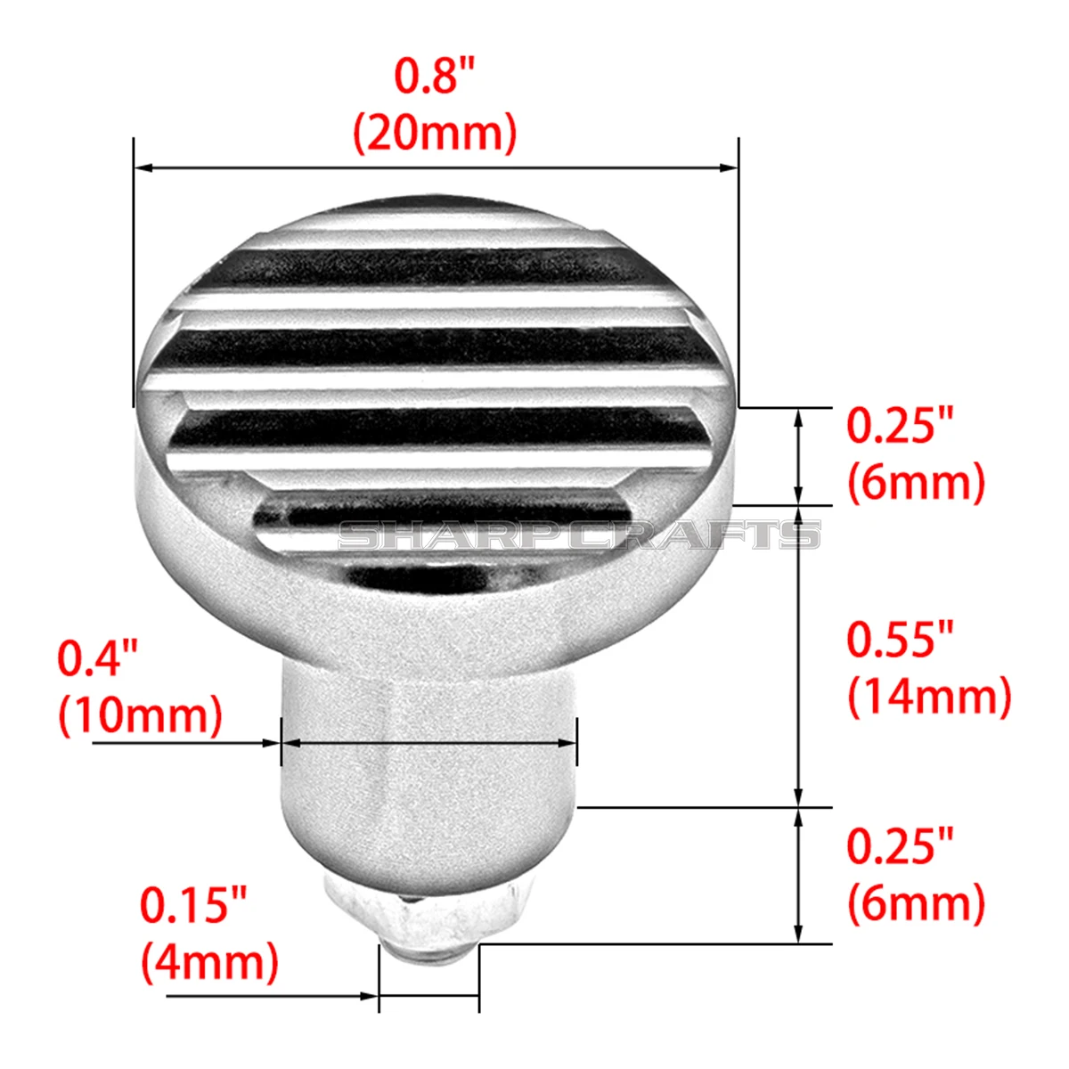 Motorcycle CNC Aluminum Fluted Carburetor Choke Knob For Triumph Scrambler Thruxton 900 Bonneville T100 SE America Speedmaster