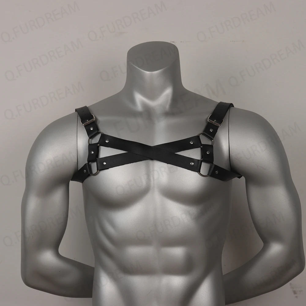 Men\'s Chest Harness Classic Harness Men PU Leather Harness Belt Chest Harness Fetiish For Gay Clothing Body Gear Best Men Gift