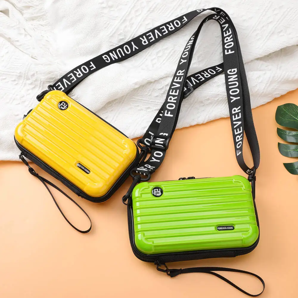 New mini Suitcase, Women's Portable Makeup Bag, Large Storage Capacity Makeup Bag, Outdoor Single Shoulder Waterproof Makeup Bag