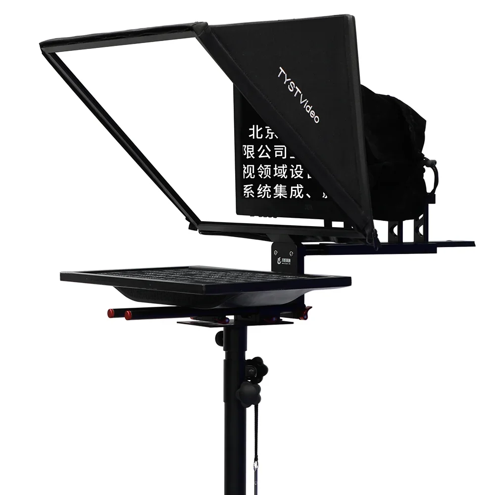 TS-200 Teleprompter com monitor de auto-teste, vídeo Teleprompter, esportes ao vivo, 10-30 pés, 19 e 20 Polegada, venda quente