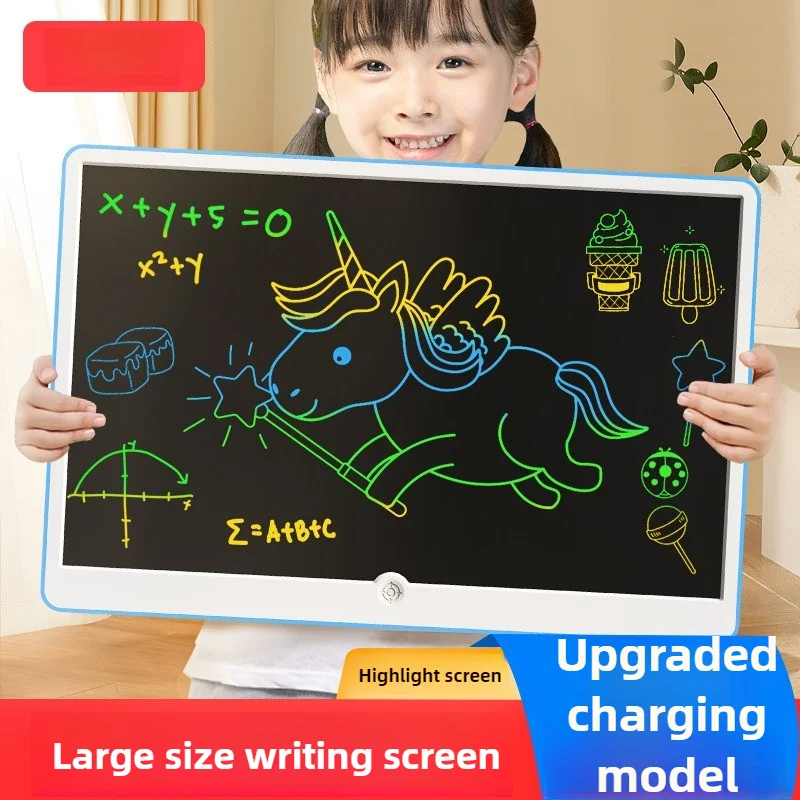 19 inch LCD handwriting board, painting and graffiti teaching, home use large screen color electronic practice board, blackboard