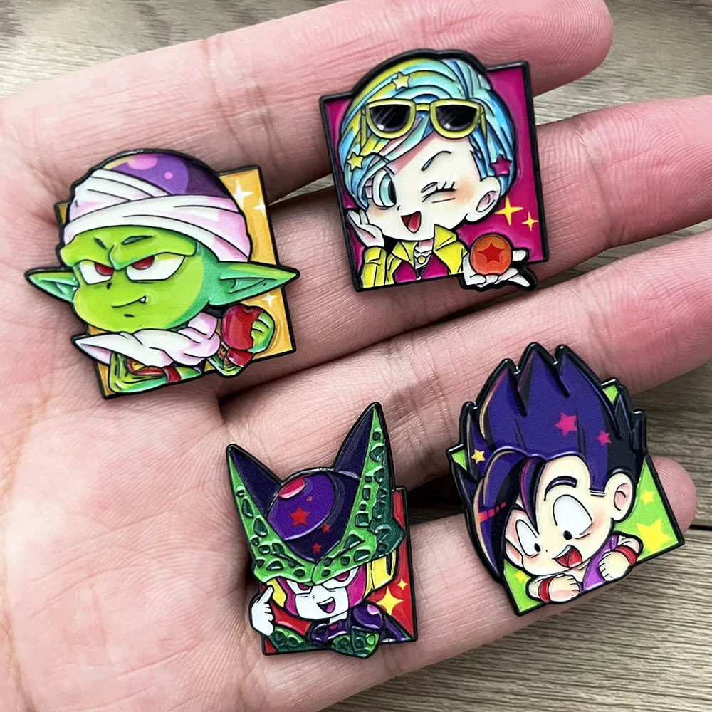 8 Stück Dragon Ball Anime Anstecknadeln Niedliche Manga-Charaktere für Rucksäcke Fan-Kollektion – Detail 5