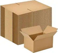 100-Pack Corrugated Cardboard Shipping Boxes 8x6x4
