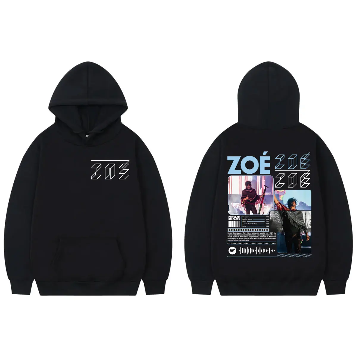 Rock Band Zoe Tour 2025 sudaderas con capucha gráficas Harajuku Y2k jerseys de gran tamaño hombres mujeres moda Casual sudaderas con capucha ropa de calle