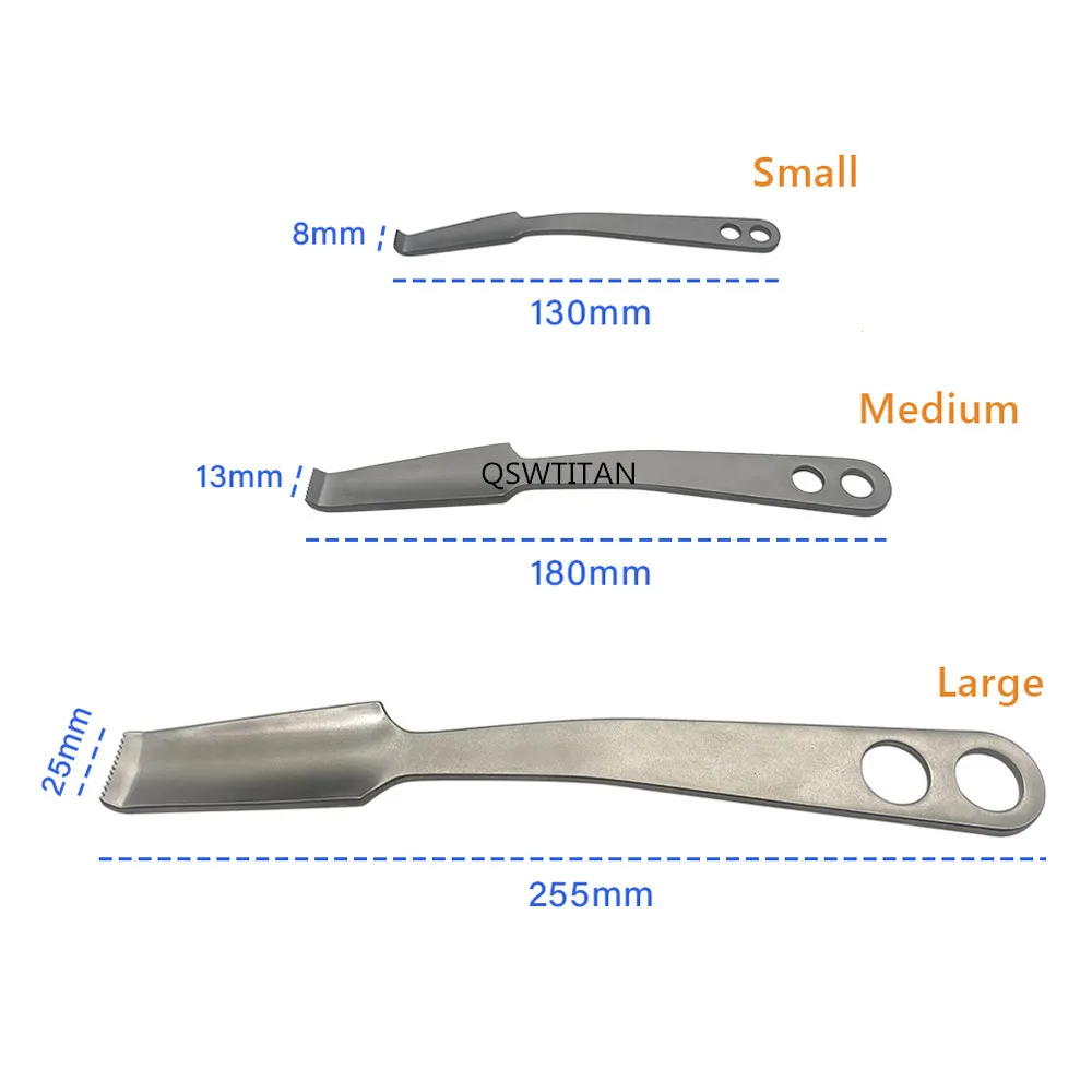 الفولاذ المقاوم للصدأ سحب هوك الفخذ رئيس ضام العظام حدق الحيوانات الأليفة العظام أداة جراحية الورك استبدال THR سحب هوك #3