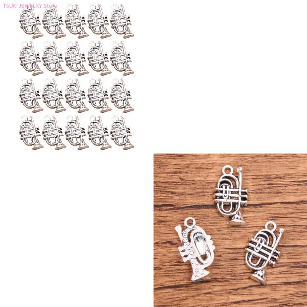 

62KE 20 шт. античное серебро кассета подвеска-подвеска для изготовления ювелирных изделий ручной работы