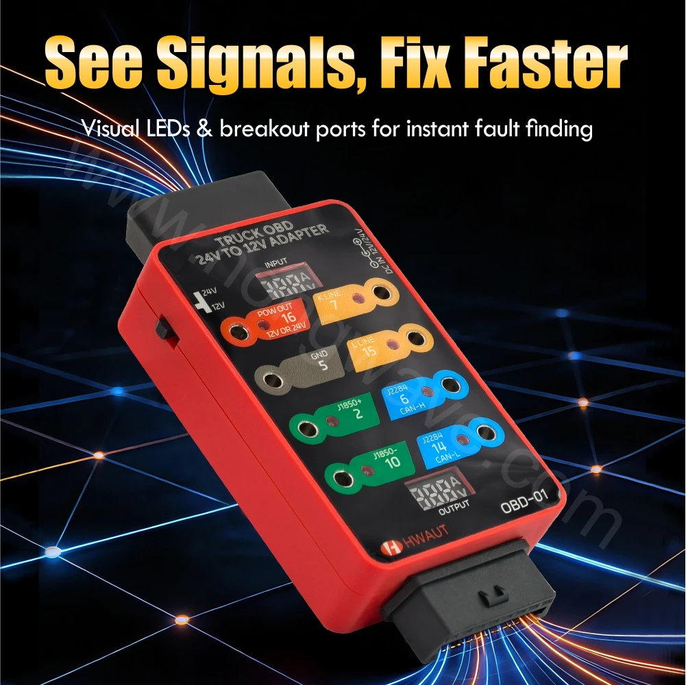 

Конвертер для грузовиков OBD-01: Блок-адаптер 24В в 12В для ремонта автомобильной электроники