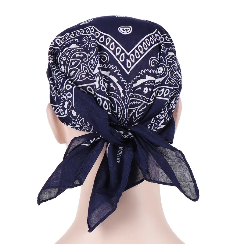 Fashionable Cashew Flower Baseball Cap Multi-functional Warm Sun Block With Brim Cotton Printed Headscarf Cap