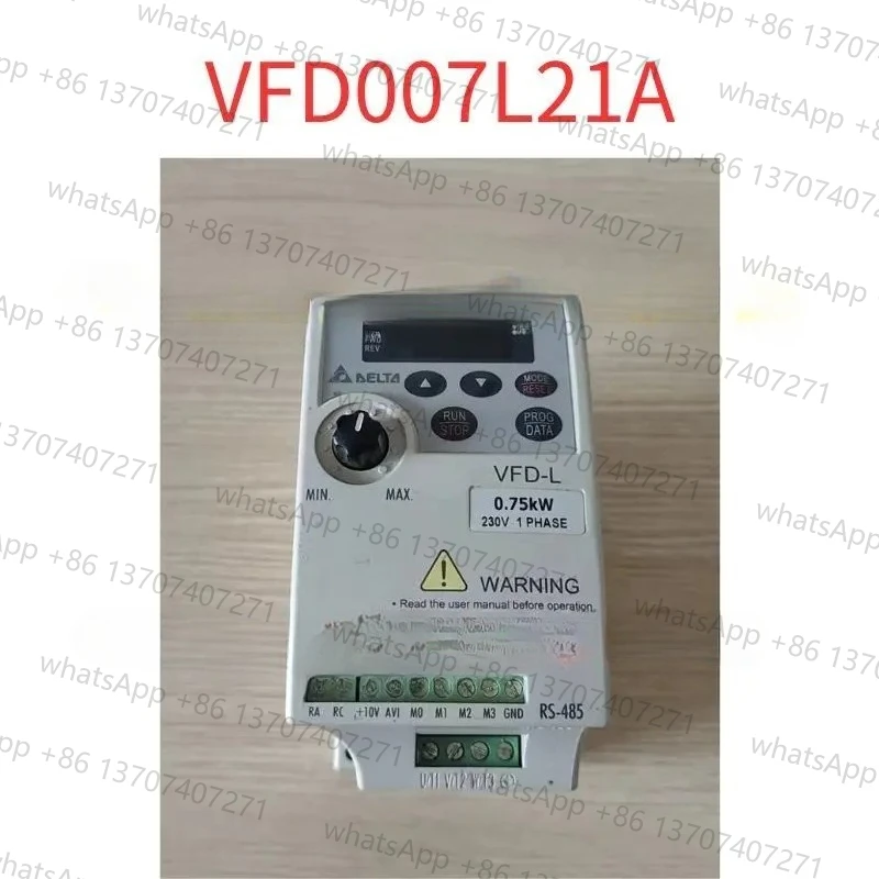 

Used VFD007L21A frequency converter tested ok 0.75kw