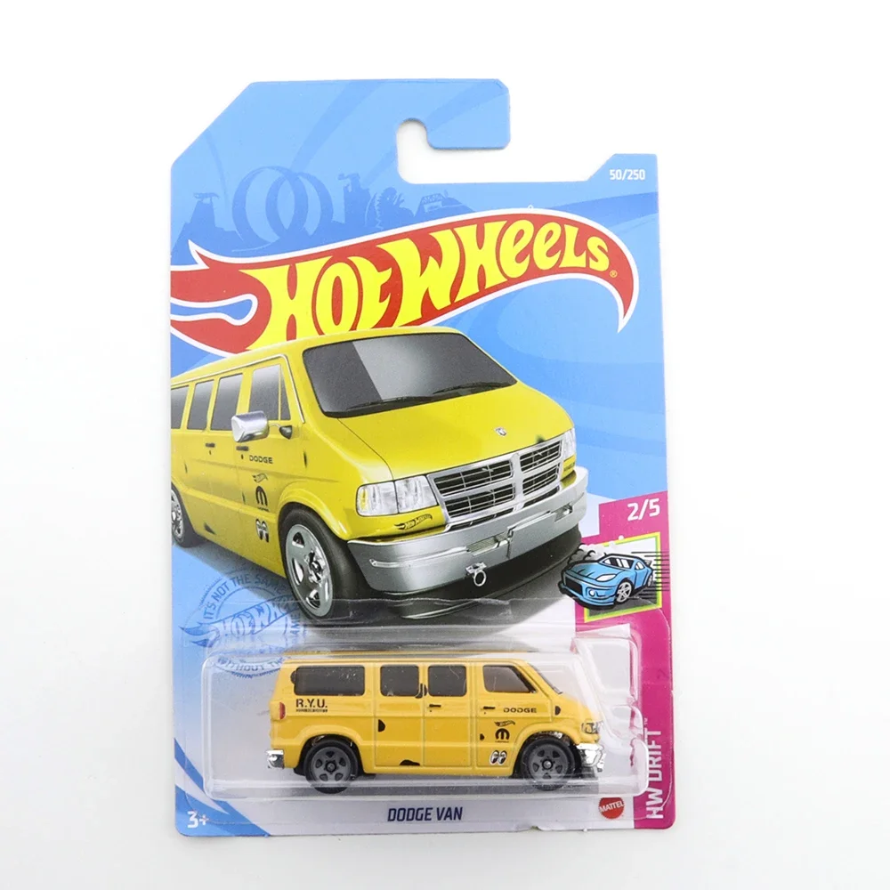 2023-66 2021-50 Original Hot Wheels Mini Alloy Coupe  DODGE VAN  1/64 Metal Diecast Model Car Kids Toys Gift