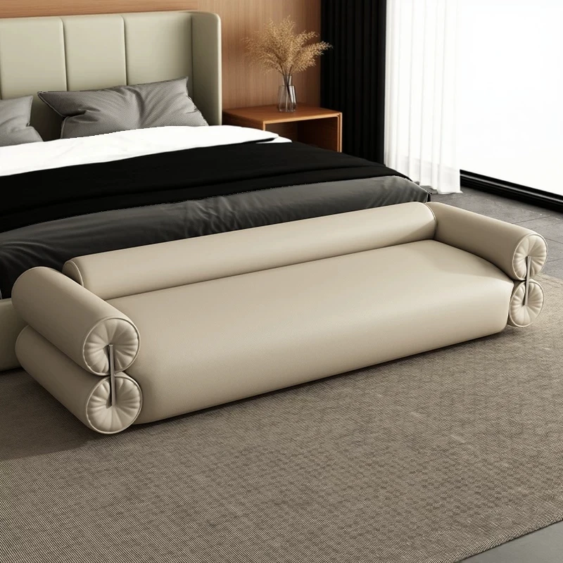 Luxury modern style bedside sofa for bedroom clothing storage