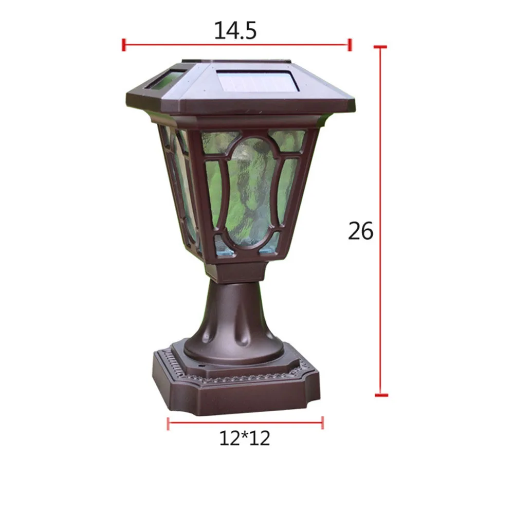 Solar Outdoor Stand Light Garden/Pathway/Lawn Lamp Aluminum Glass LED Yard Solar Lights