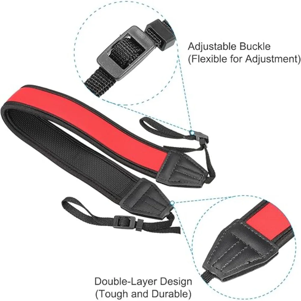 

Neoprene Adjustable Soft Shock-proof shoulder strap wordless elastic decompression strap for Sony Nikon Canon