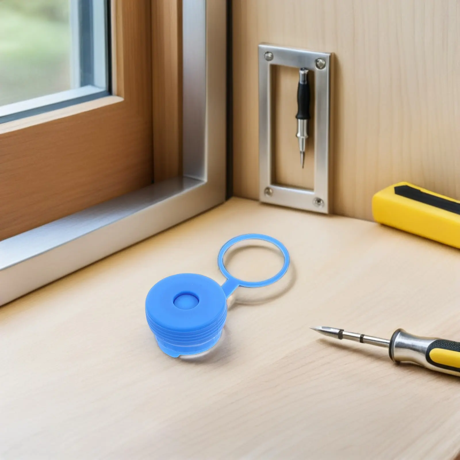 4Pcs Reusable Silicone Water Jug Caps Leak-Proof Screw Top for Gallon Water Dispenser Barrel Dust Cover Outdoor Waterproof