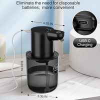 Automatic Soap Dispenser Bathroom Accessories Hand Washing Dispenser 400ML TYPE-C White Black 4 Gear Foam Dispenser Waterproof